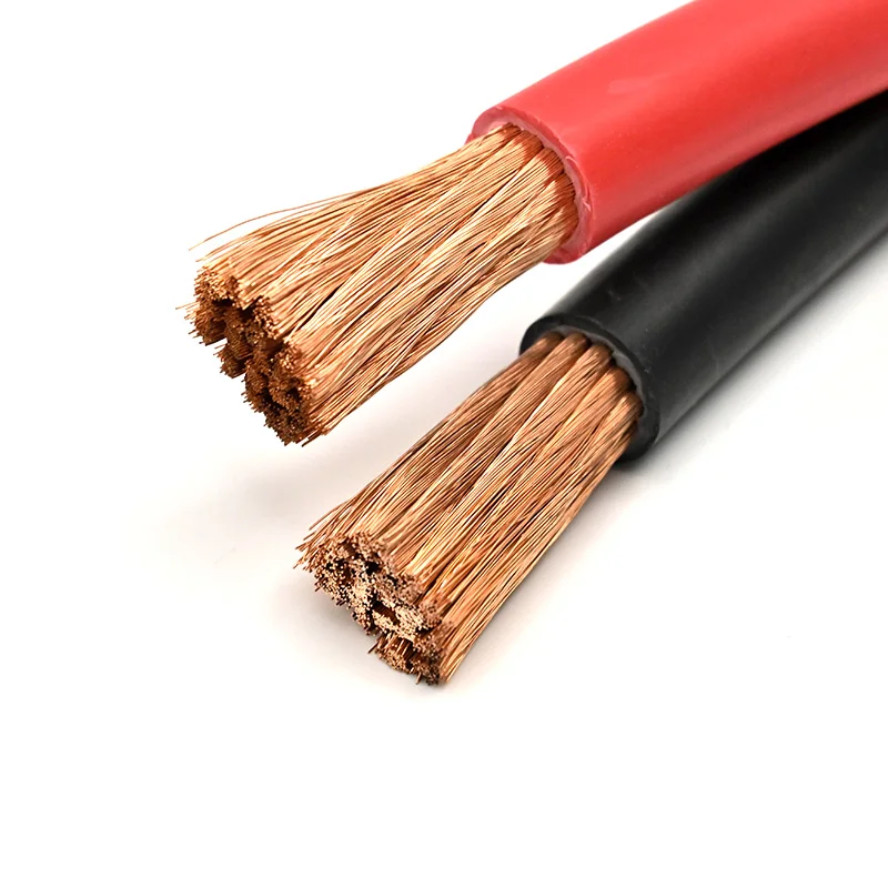 고품질 배터리 케이블 레드 블랙 16mm² 25mm² 35mm² 50mm² 70mm² 95mm² PVC DC 전원 케이블 태양광 자동차 배터리 연결용