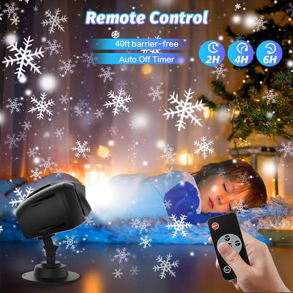 Christmas Outdoor Lights Christmas Snowflake Projector Lights Outdoor - Remote Control IP65 Waterproof Christmas Outdoor Lighting