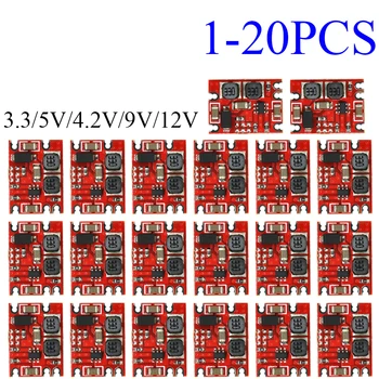 1-20PCS S09 DC-DC Automatic Buck Boost Power Module Step Up Down Board DC DC Input 3-15V Output 3.3V/5V Electronic DIY PCB 1