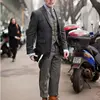 2024 Autumn Winter British Style New Solid Woolen Casual Large Size Suit Pants Men Retro Loose Straight Office Pants  Q23 4