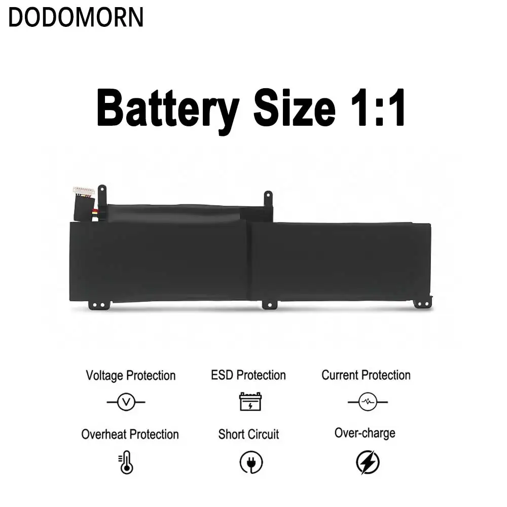 DODOMORN New C41N1716 Battery For ASUS ROG Strix GL703GM GL703GS S7BS S7BS8750 GL703G GL703GM GL703GM-0051A8750H GL703GM-78B06CS