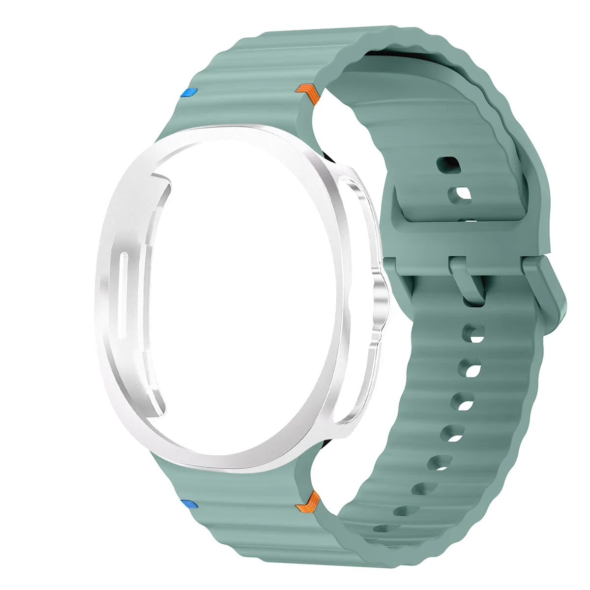 Silicone Band with Protective Case Cover
