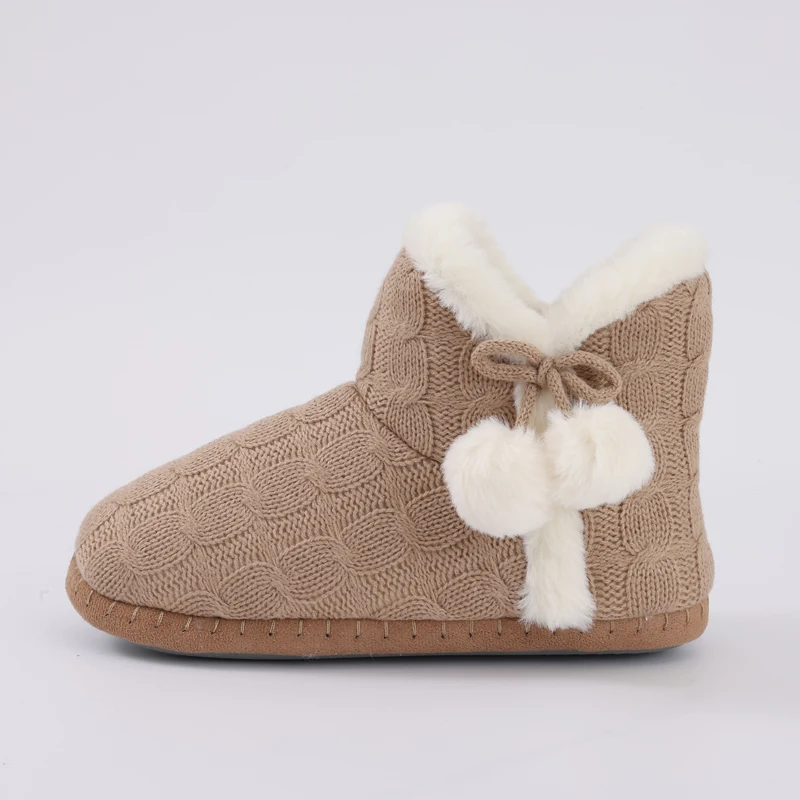 Shevalues Winter-Schneestiefel mit Plüschfutter für Damen, modische Hausschuhe, flacher Boden, gemütliche Stiefeletten, pelzige, warme Outdoor-Baumwollstiefel – Detail 13