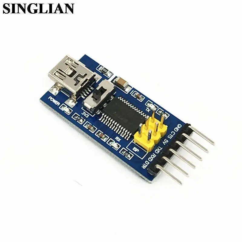 

Плата модуля обновления для Arduino с USB на Последовательный модуль от USB к TTL уровню щетки FT232RL, программный загрузчик