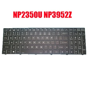 Клавиатура для ноутбука Sager NP2350U NL50RU NP3952Z NK50SZ, английская, английская, черная, с подсветкой, Новинка