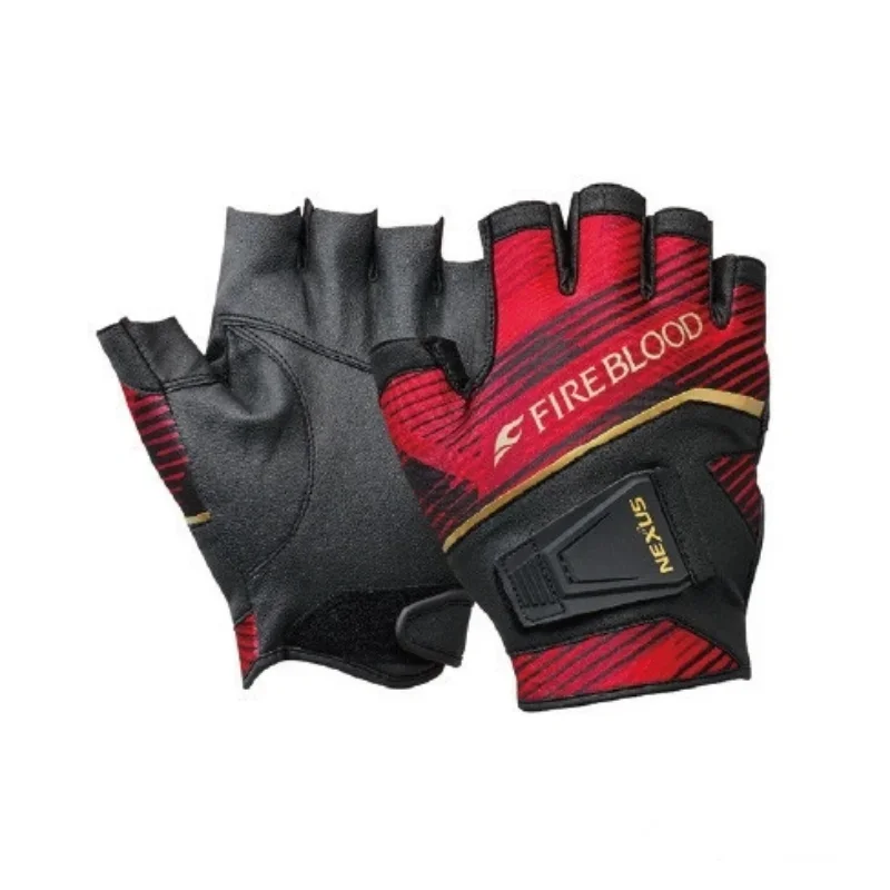 Leather Fishing Gloves Three-finger Fishing Gloves for Men Waterproof Five Finger Cut Anti-scratch MLXL