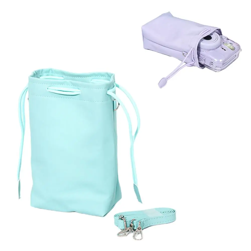Bolsa para cámara Instax Mini 13, bolsa impermeable con cordón de PU, estuche de almacenamiento portátil, estuche de transporte para Instax Mini 13, funda para cámara