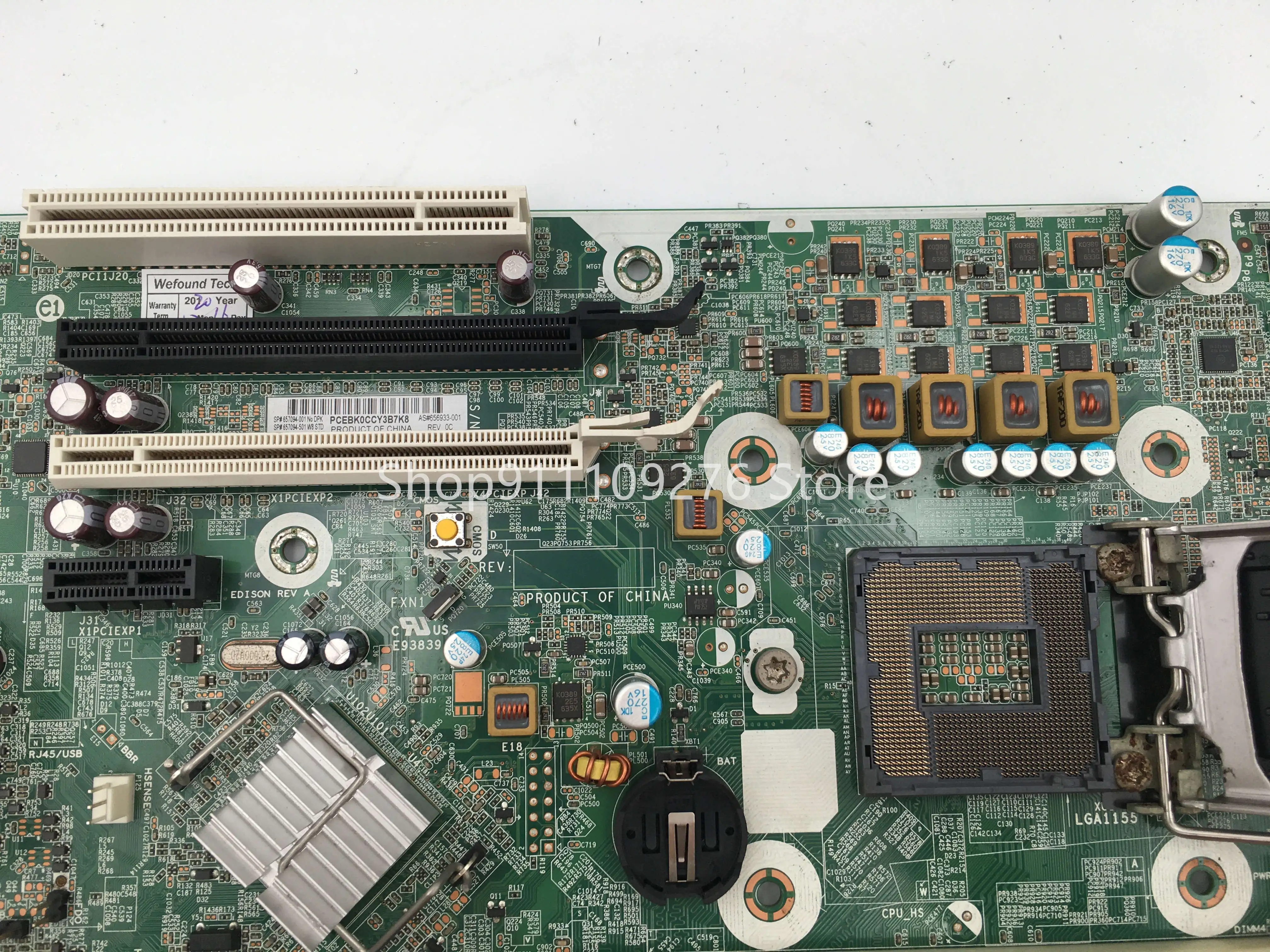 Фото Оригинальная материнская плата для HP 8300 8380 SFF Q77 1155 Материнская плата 657094-001 656933-001 №3