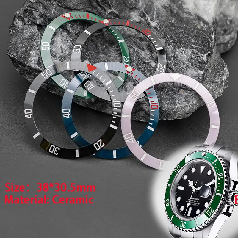 Orologio Lunetta In Ceramica Inserto Fit Seiko Skx007 Skx009Rolex Submariner Gmt Yacht-Master Case Cornice In Ceramica Indice Scale Parti Di Riparazio