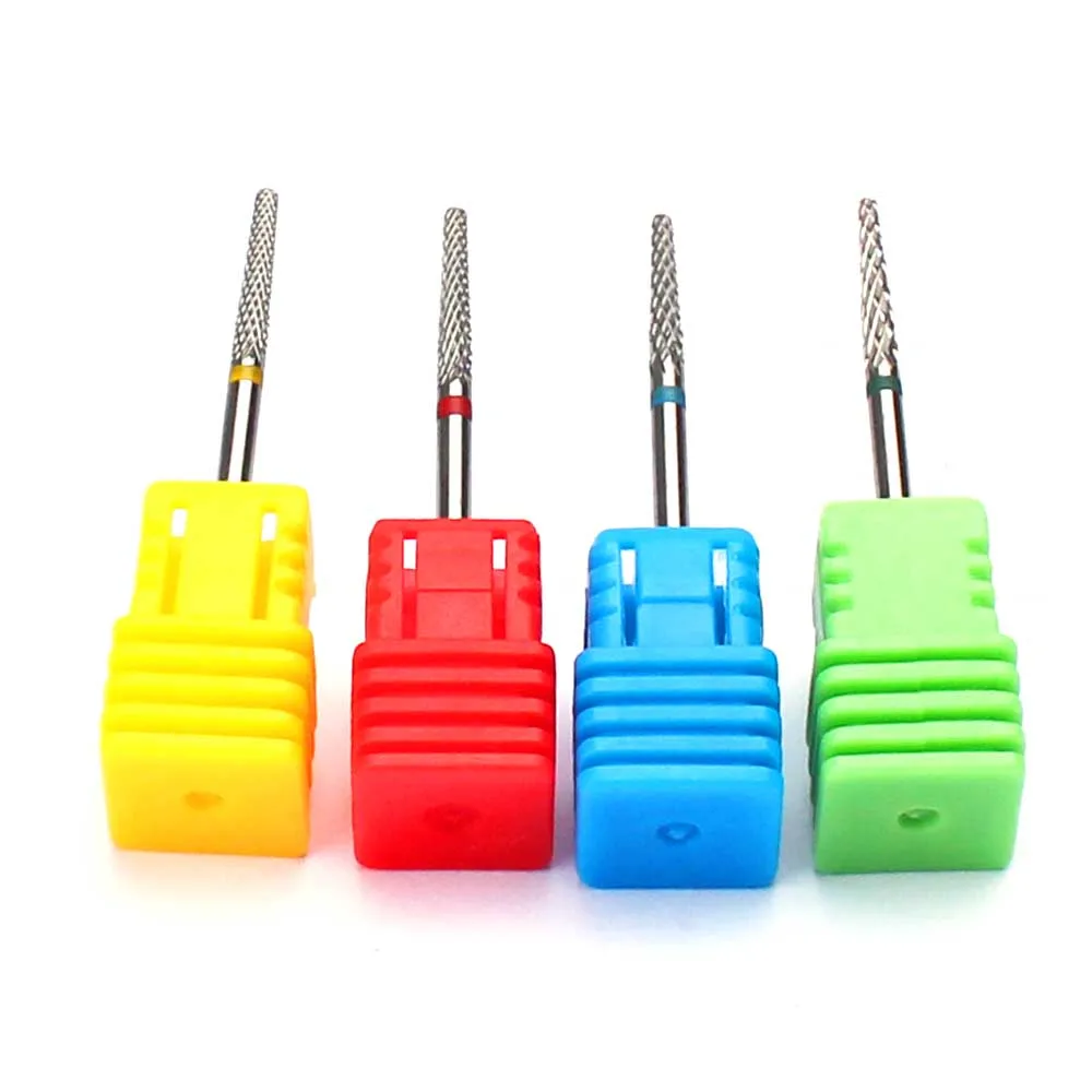 1pc Carbide Nail Drill Bits Electric Drill Machine Files Milling Cutter Manicure Burr Cuticle Remove Nozzles Nail Art Equipment