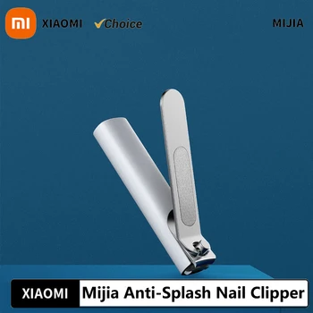 Xiaomi Mijia Tagliaunghie in acciaio inossidabile con copertura antispruzzo Trimmer Pedicure Care Tagliaunghie Lima professionale per unghie 1
