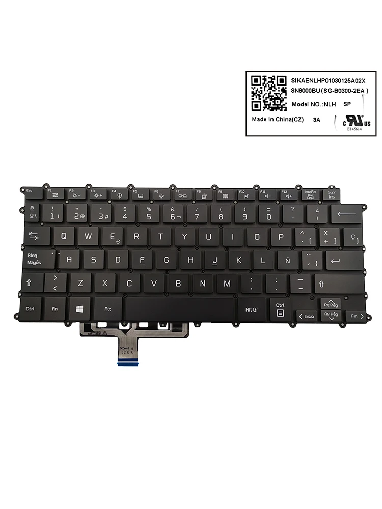 Portátil Backlit Espanha Teclado Espanhol para lg 14z90p 14z90p-g 14z90p-k Substituição Teclados Backlight Sn8000bu Sg-b03002ea Novo - Imagem 6