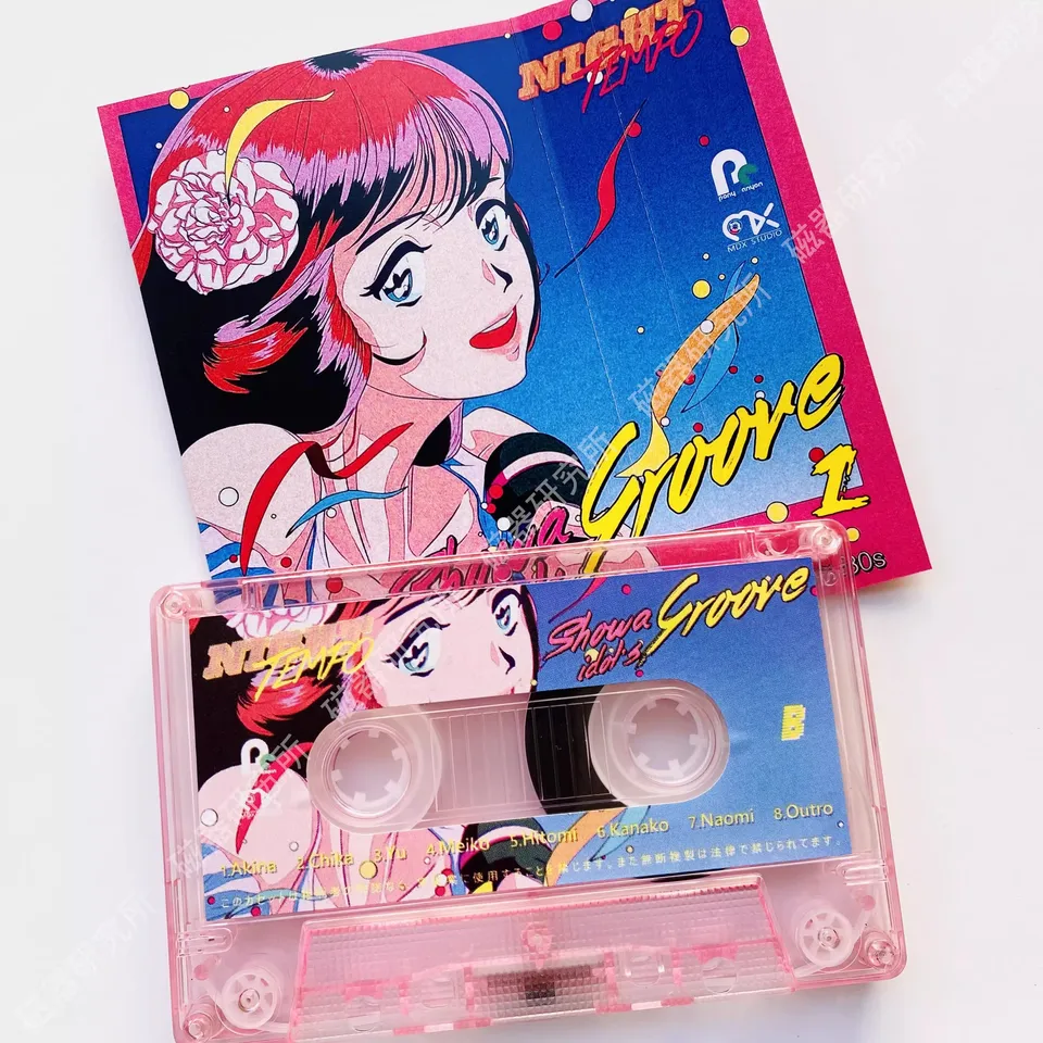 Retro Vaporwave Night Tempo Music Magnetic Tape Showa IDOL`S