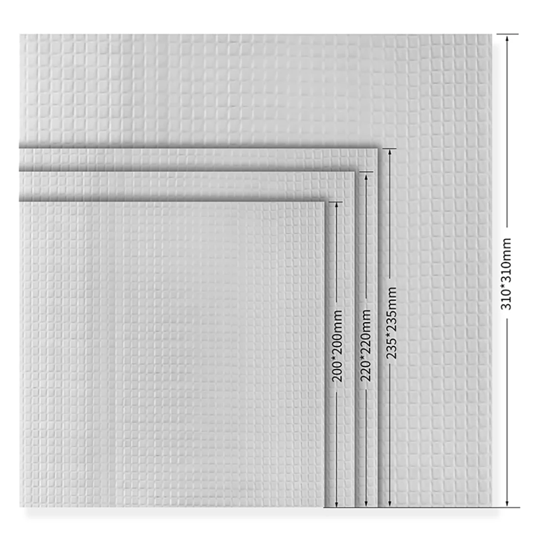 3d Printer Hot Bed Thermal Insulation Cotton Platform Aluminum Foil Self-Adhesive Tape Waterproof Anti-Scratch 11 size shipping labels stickers thermal postage adhesive thermal label sticker paper supermarket direct print waterproof label