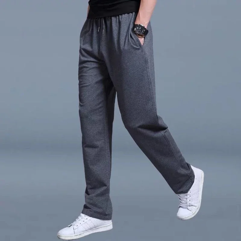 Casual Pants Mens Jogging Sweatpants Large Size Loose Straight For Sports Fitness