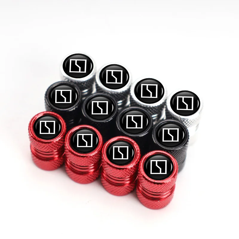 4pcs Car Styling Tire Valve Caps Dustproof Caps For ZEEKR 001 007 009 Zeekr X