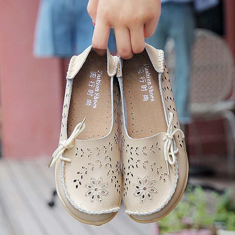Women Shoes Slip on Loafers for Women Moccasins Casual Leather Sneakers Zapatos Mujer Flat Shoes for Women Casual Loafer Shoes