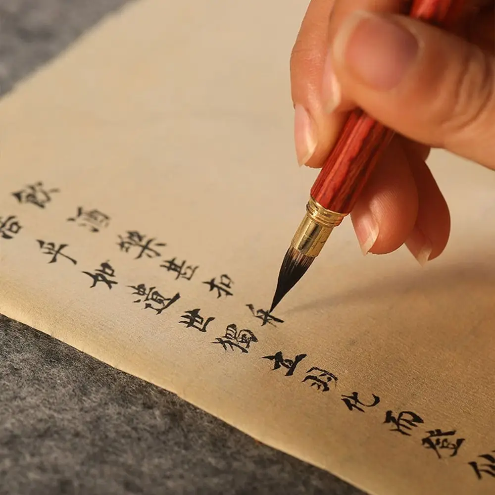 캘리그래피 브러쉬 아트 페인트 브러쉬 유화용 중국식 붓 중국 서예용 붓 크리스퍼딩 나무 손잡이