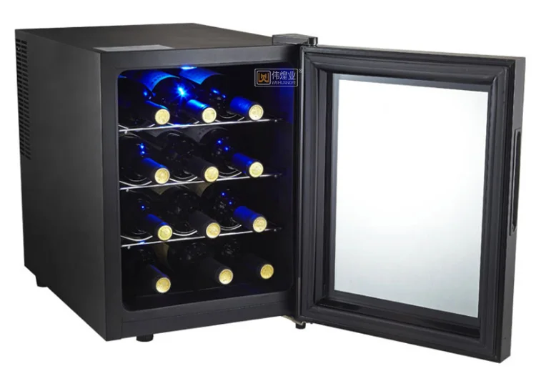 Sale The Best Luxury Commercial 304 Stainless Steel Wine Cabinet Glass Door Wine Cooler Cellar