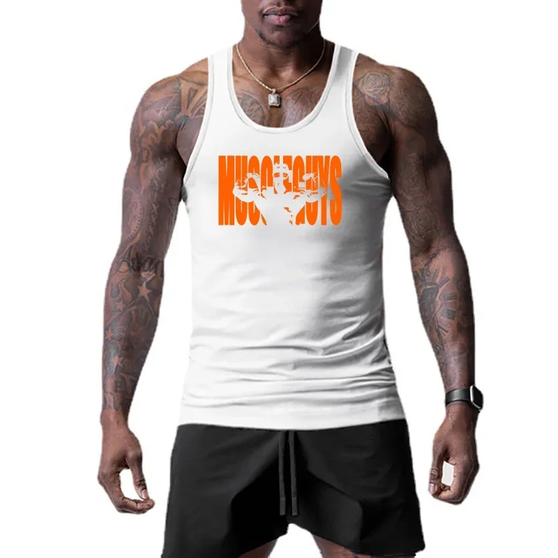 

Mens Brand Sports Gym Workout Casual Fashion Quick Dry Tank Top Mesh Vest Trend Breathable Street Style Sleeveless Singlets