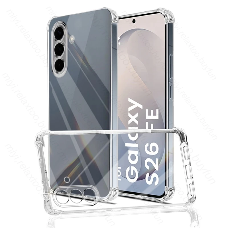 Shockproof Clear Silicone Armor Cover - 6.7