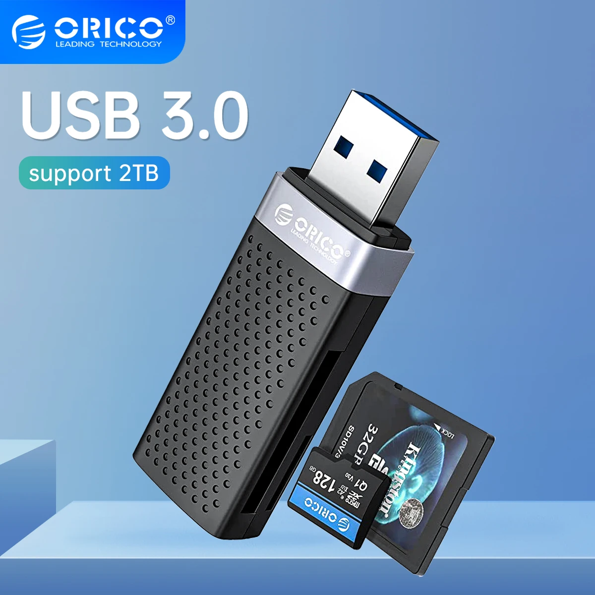 Lecteur De Cartes Multi-usb 2 En 1, 3.0 Mo/s, Type C à SD Micro SD TF, 2TB  - Baseus