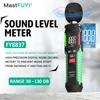 MASTFUYI Professional Digital Sound Level Meter, 30-130dB Range, High-Precision Noise Measuring Instrument for Audio Analysis 1