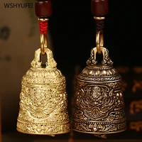 1 pc brass Zhong Kui Bell Car keychain Car mounted pendant Car tassel pendant Daily gift giving Room wall decoration Aesthetics 1