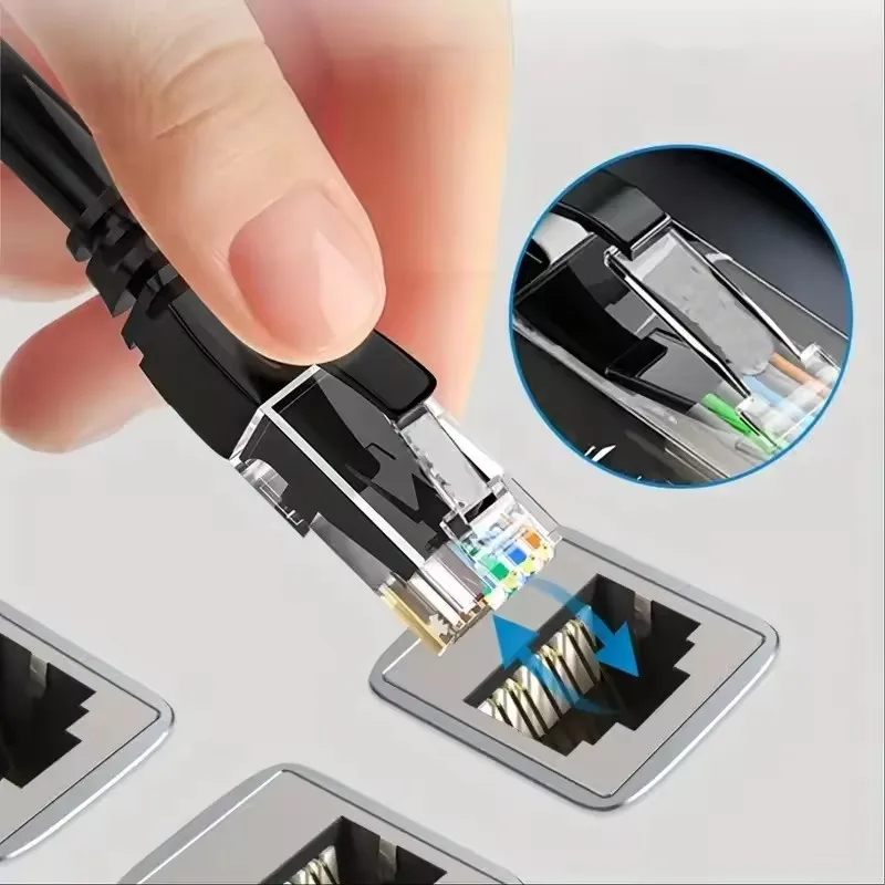 High-Speed Cat6 Ethernet Cable - Shielded UTP RJ45 Network Cord