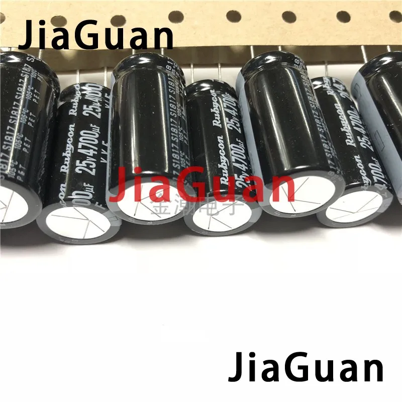 

10PCS RUBYCON YXF 25V4700UF 18X35.5MM electrolytic capacitor 4700uf 25v yxf 47000uF/25V high frequency low resistance long life