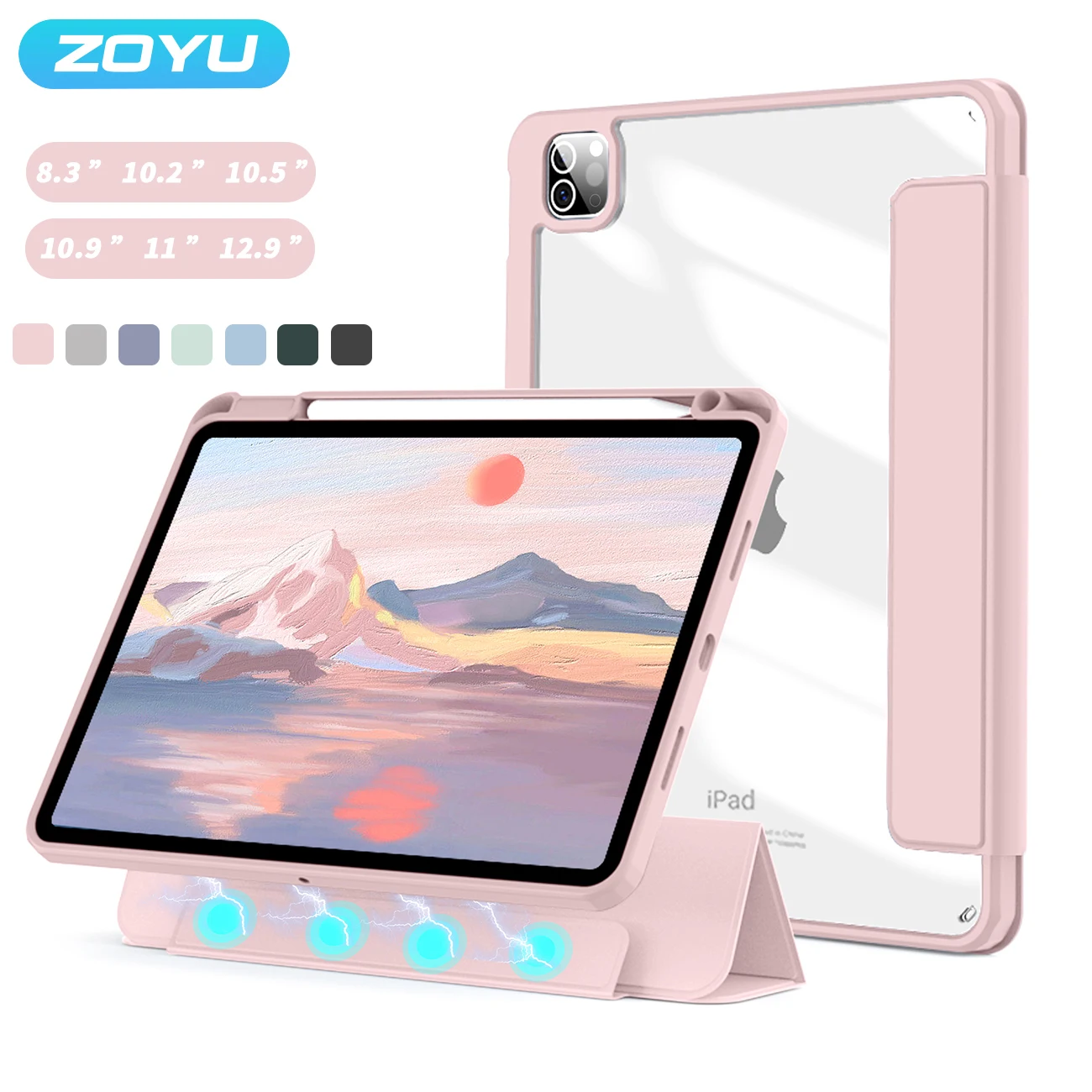 ZOYU Coque iPad Air 10.9 Pouces, Étui pour iPad Air 5 Génération