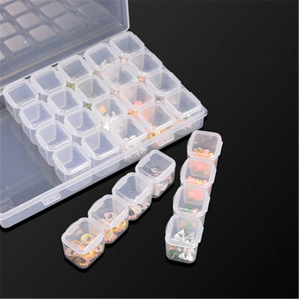 5D DIY Diamond Painting Box Accessories Partition 28/56 Grids Slots Diamond Mosaic Storage Tools Home Decoration Products 6