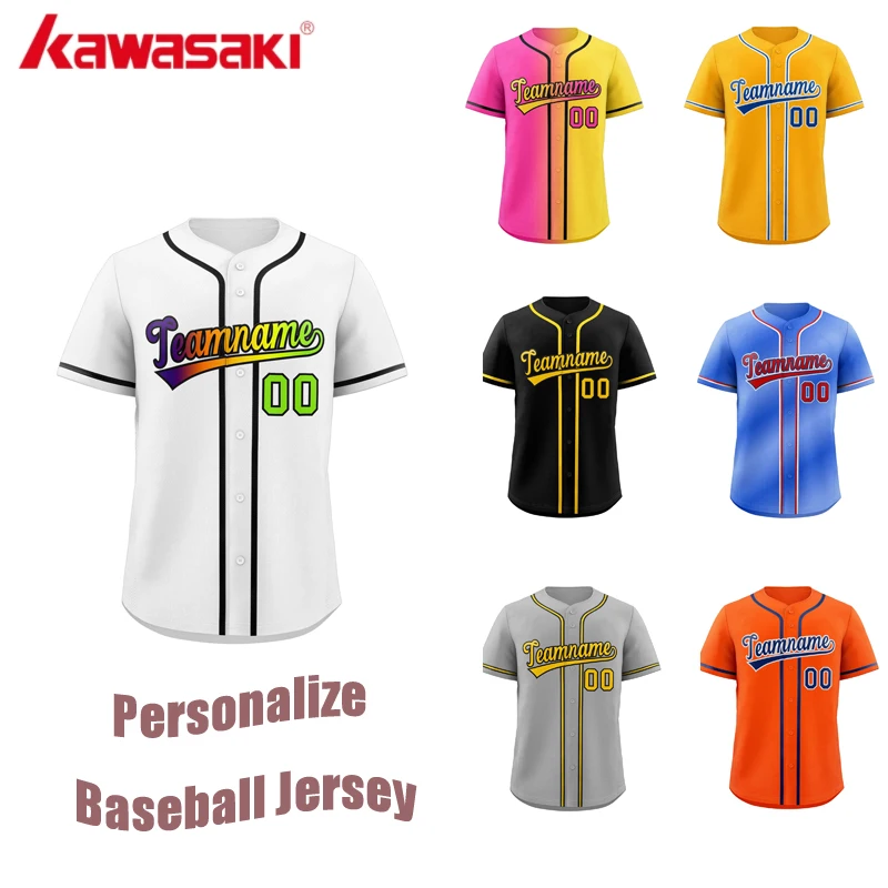 Customize Baseball Jersey Sublimation Streetwear Personalized Baseball Shirts Sports Uniform Men Women Adult And Youth baseball jersey