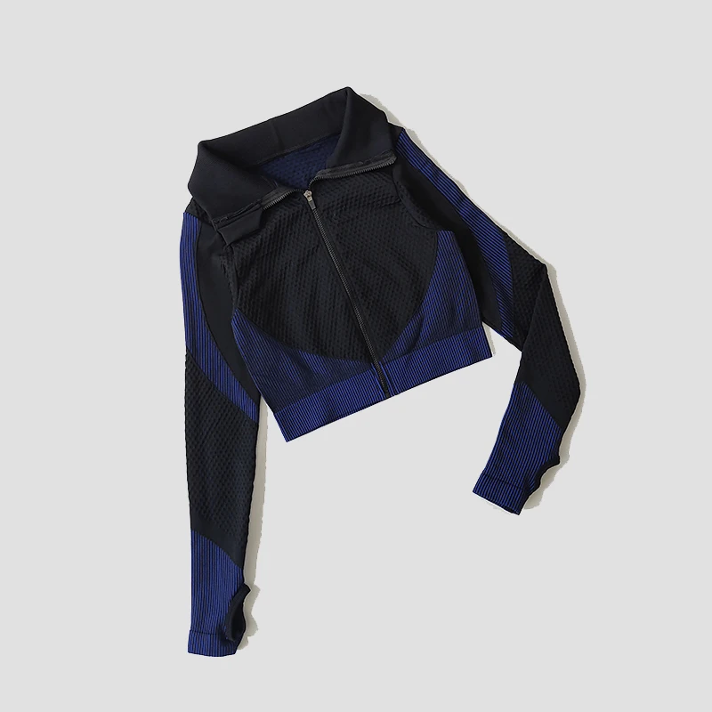 Yoga-Top Vital Seamless Yoga Shirt Women Fitness Zipper Long Sleeve Workout Tops Gym Clothes Sportswear Running T-Shirts