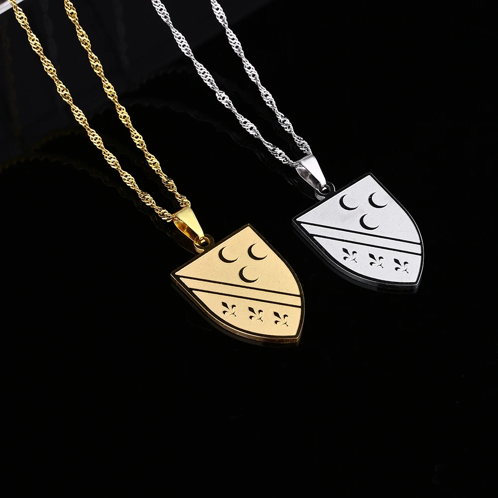 

Fashion Bosnians Pendant Necklaces Stainless Steel Gold Color Silver Color Charm Ethnic Bosna Jewelry Gift