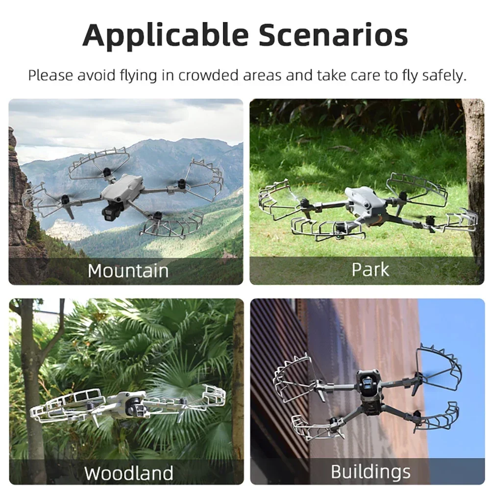 Accessoire de protection pour drone DJI Mini 3 Pro, gris clair, posé sur une surface