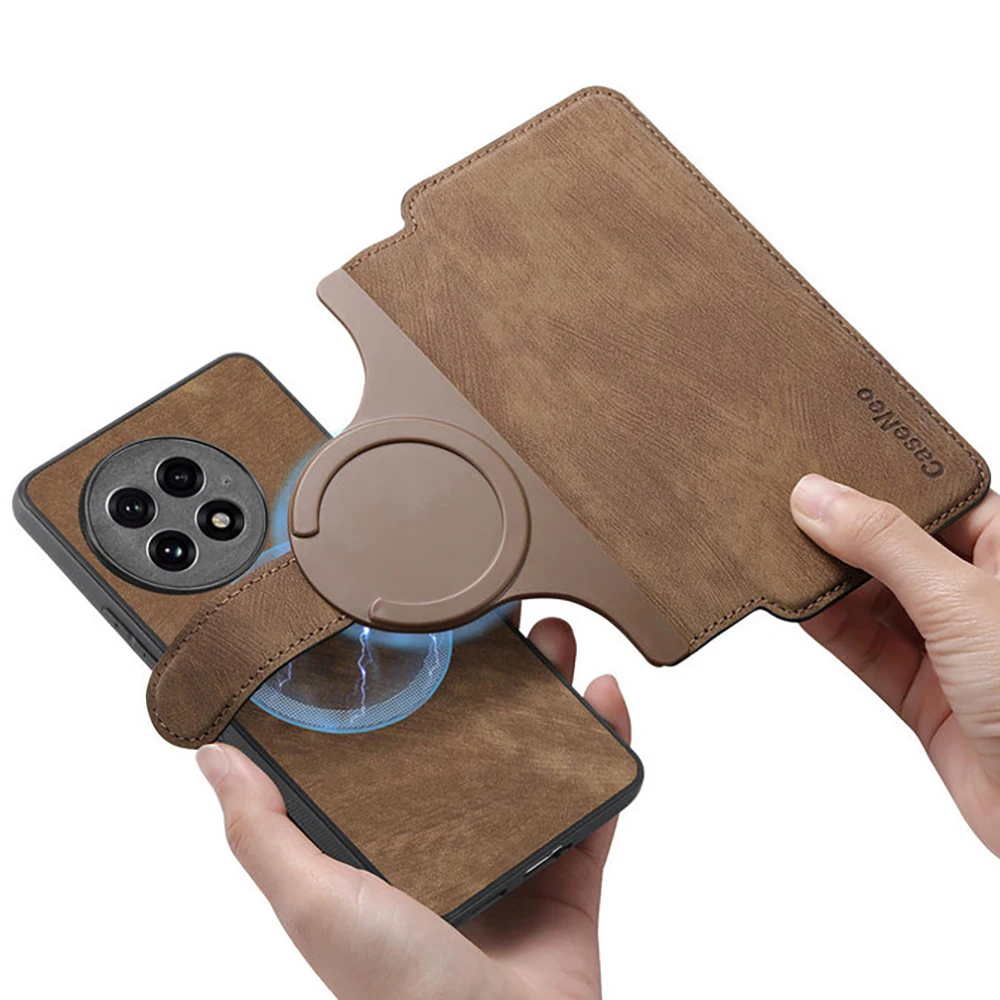 2-in-1 Detachable Leather Wallet Magnet Case - Luxury Shockproof Cover