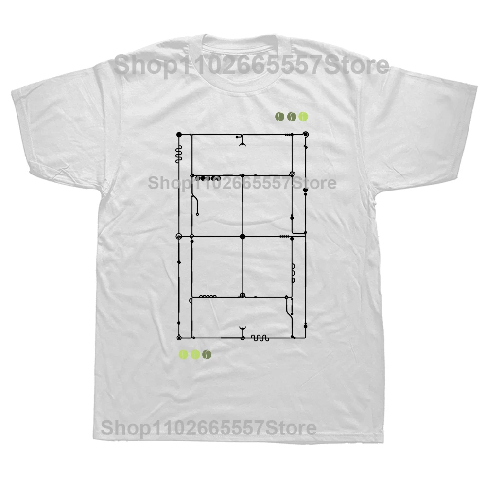 Whimsical Tennis Graphic Unisex Oversized Cotton T-Shirt