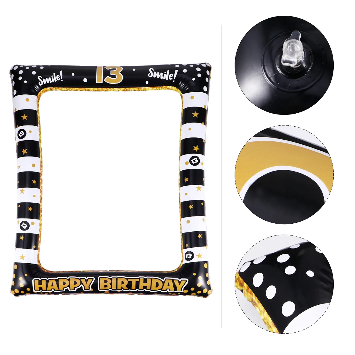 Inflatable Photo Frame Photobooth Props Black Picture Frames Wedding Decorations Happy Birthday Selfie Aldult Decorate