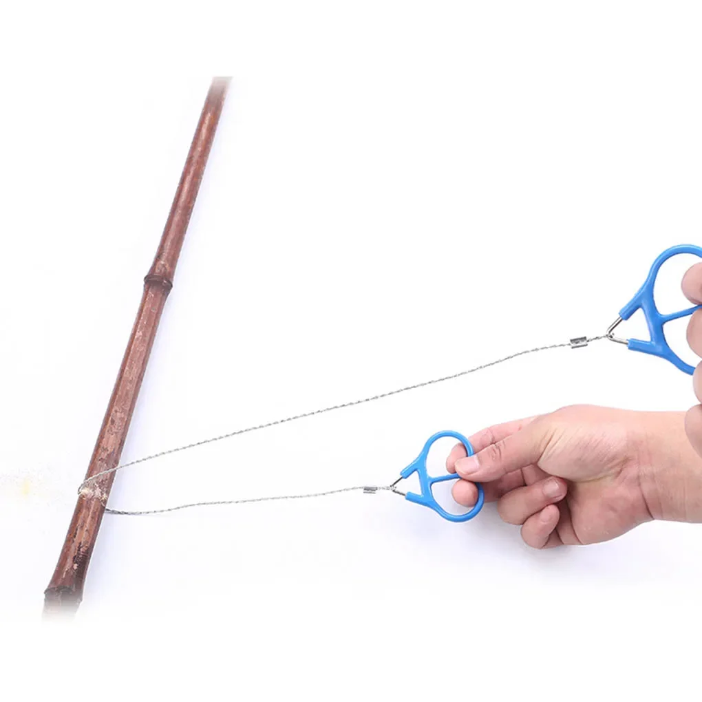 Outdoor Manual Hand Steel Wire Saw Survival Tools Hand Chain Saw Cutter Portable Travel Camping Emergency Gear Steel Wire Kits