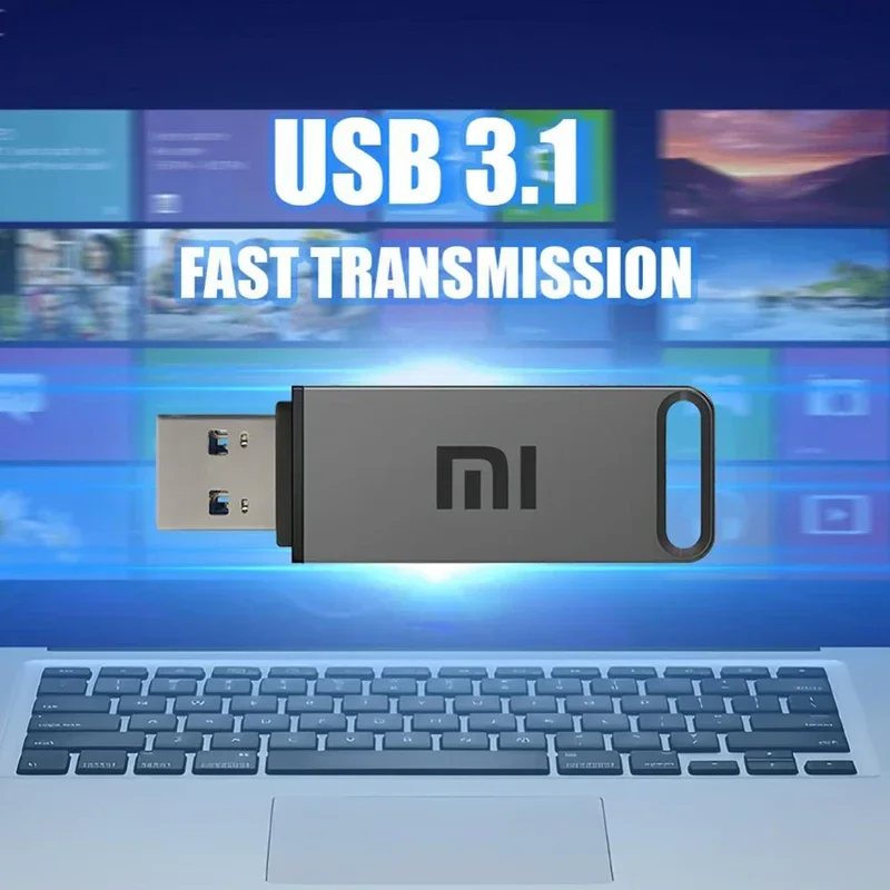 Flash Drive Xiaomi Original USB 16TB 8TB OTG Metal 3.1 Pen Drive Key 2TB 4TB Type C High Speed Portable Waterproof