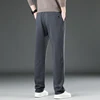 Men's Casual Pants Winter Fall Men's Warm Thick Imitation Cotton Pants Elastic Pocket Work Plus size pant suit  M-6XL  LY6067 2