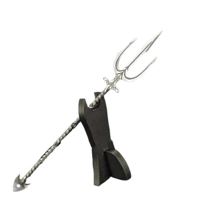 Mini Poseidon Trident Tea Knife Cold Weapon Desktop Decorative Decoration Chinese Tea Needle High-grade Ceremony Tools