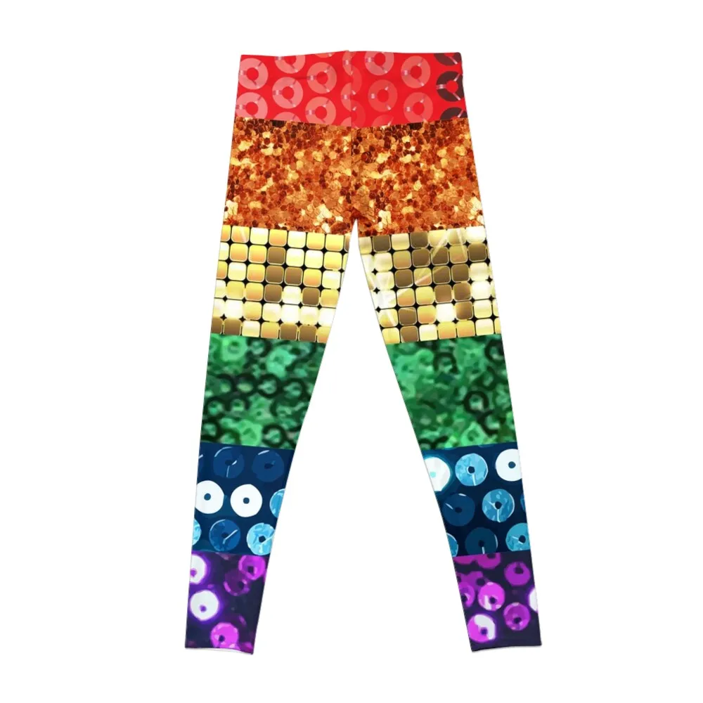 sequin print pride flag Leggings Legging sport for physical sports for gym Womens Leggings