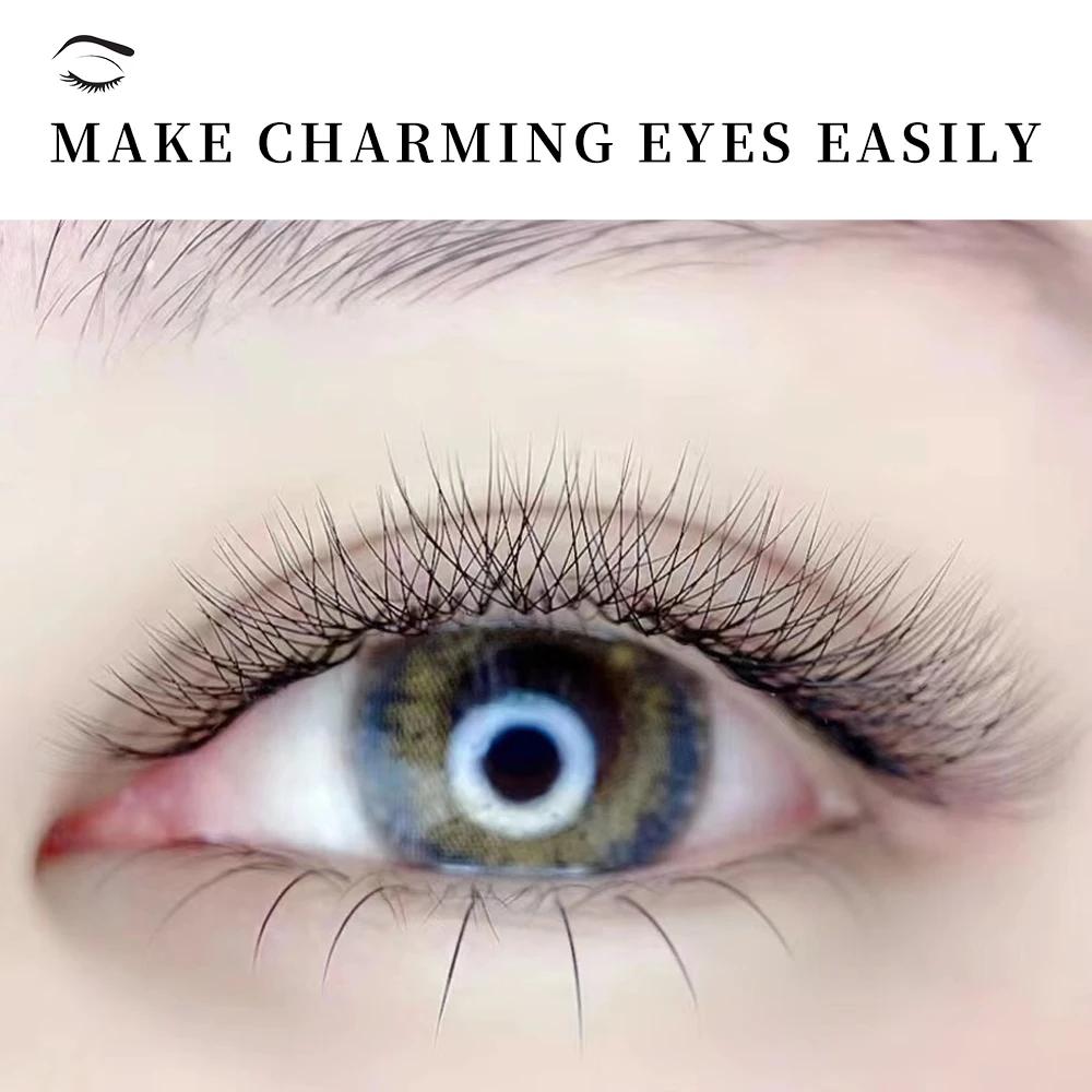 Eyelash Extensions 3D W Shaped Bloom Automatic Flowering Premade Fans Natural Soft Light High Idividual Lashes