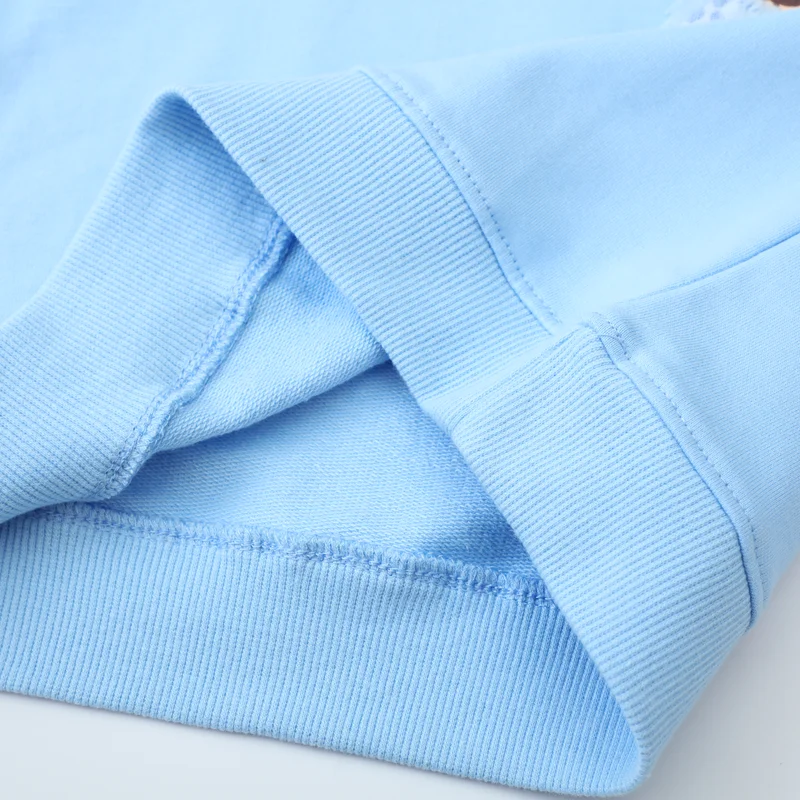 Blue New Spring and Autumn Tops Kids Clothes Girls Children's Clothing Hoodies Cartoon Fairy Sweatshirt Cotton