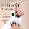 10x Fingernail Rings Halal Nail Rings Set Non Tarnish,Removable,Girl,Size Adjustable for Press on Nails Daily Wear No Glue 3