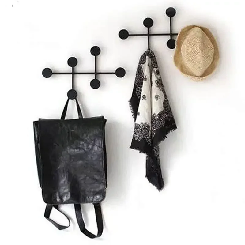 Metal Coat Rack with Hooks Nordic Minimalist Entrance Hall Organizer Towel and Clothes Stand Modern Furniture for Home