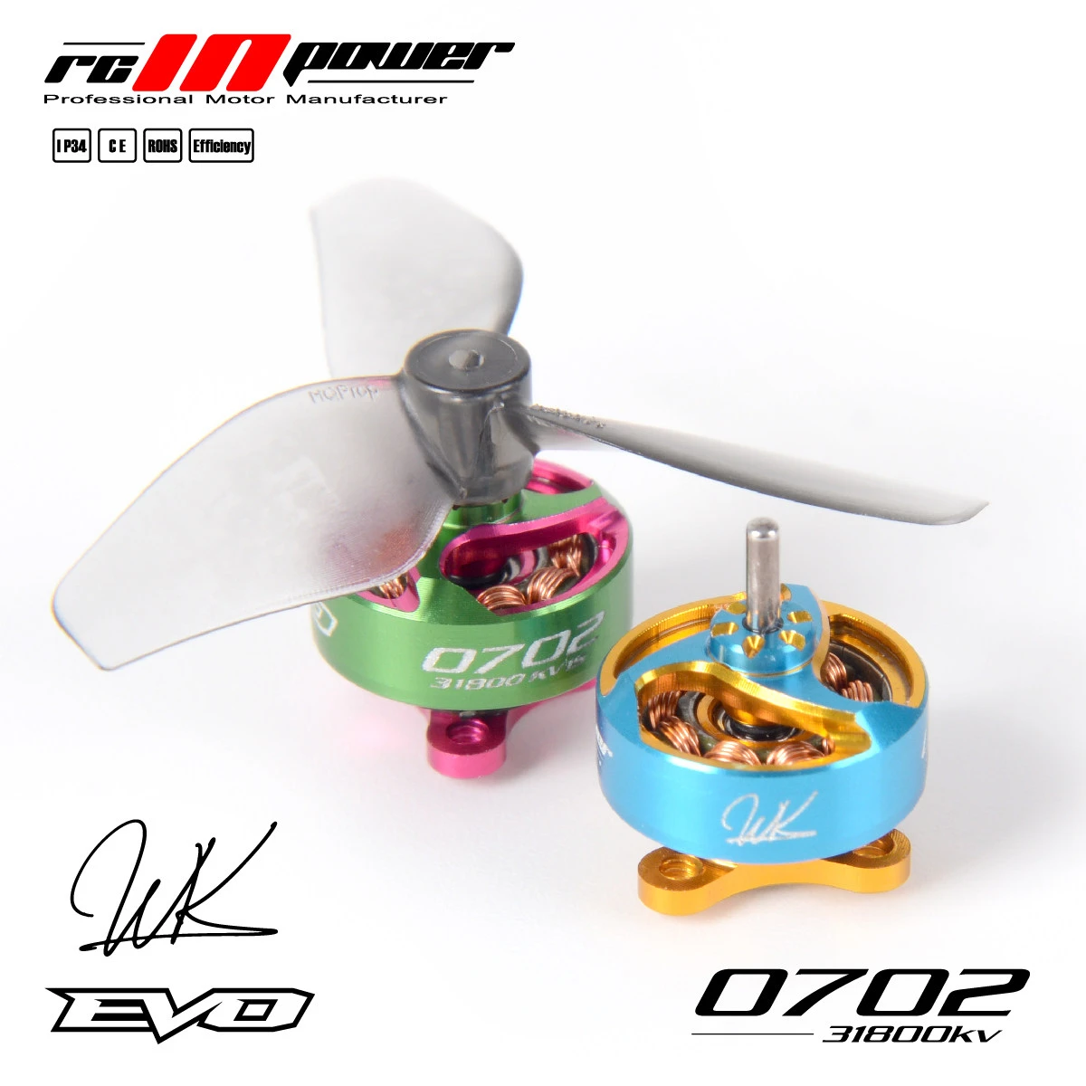 Rcinpower Evo 0702 31800kv 1s Fpv Микро бесщеточный двигатель thumbnail 2
