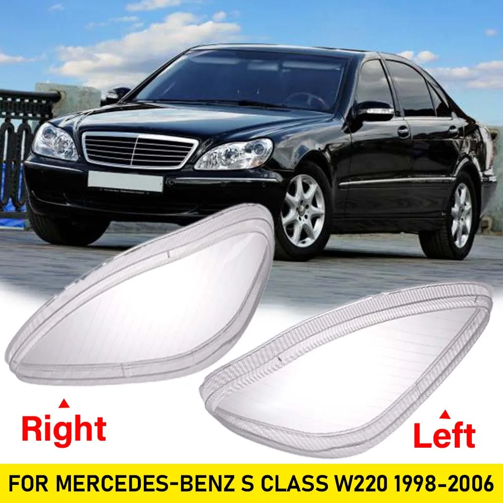 1/2 Stück Auto-Scheinwerferabdeckung, für Mercedes-Benz W220 1998-2006 S-Klasse Scheinwerfergehäuse Mercedes-Benz S600 S500 S350 Lampenschirm – Detail 11